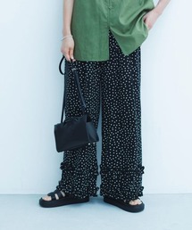 studio CLIP | 《natural by clip》レーヨンドット裾フリルパンツ[プチサイズあり](その他パンツ)