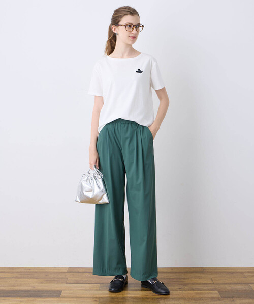 LE SOUK HOLIDAY(ルスークホリデー)の「【接触冷感】超冷感ワイドパンツ(その他パンツ・レディース・ブラック/ネイビー/グリーン・M/L)」の19枚目の写真