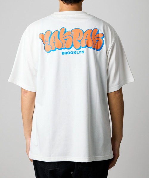 YAKPAK(ヤックパック)の「【 YAKPAK / ヤックパック 】BUBBLE LOGO Tシャツ(Tシャツ/カットソー・メンズ・ホワイト/ブラック・MEDIUM/X-LARGE/LARGE)」の2枚目の写真