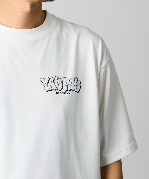YAKPAK(ヤックパック)の「【 YAKPAK / ヤックパック 】BUBBLE LOGO Tシャツ(Tシャツ/カットソー・メンズ・ホワイト/ブラック・MEDIUM/X-LARGE/LARGE)」の3枚目の写真
