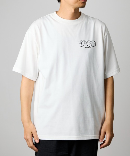 YAKPAK(ヤックパック)の「【 YAKPAK / ヤックパック 】BUBBLE LOGO Tシャツ(Tシャツ/カットソー・メンズ・ホワイト/ブラック・MEDIUM/X-LARGE/LARGE)」の6枚目の写真