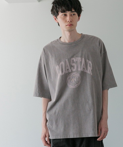 LOWRYS FARM(ローリーズファーム)の「ピグメントアソートプリントSS 571130(Tシャツ/カットソー・メンズ・バーガンディー/ブラック/グレー/グリーン・MEDIUM/LARGE)」の1枚目の写真