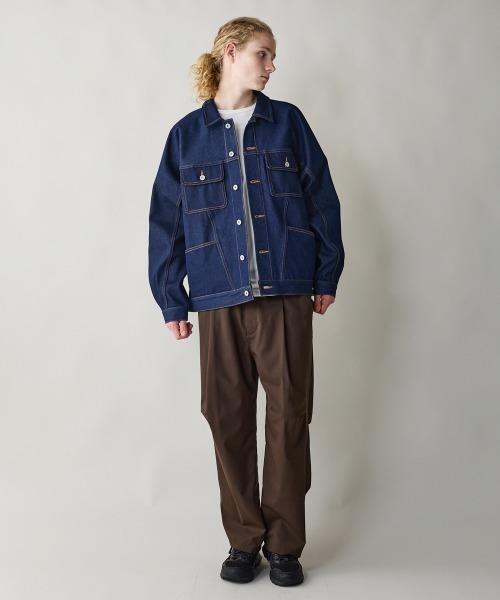 rehacer（レアセル）の「rehacer : Ridge Tuck Pants / リッジ タック パンツ（スラックス・メンズ・ブラウン/ブラック・SMALL/MEDIUM/LARGE）」の8枚目の写真