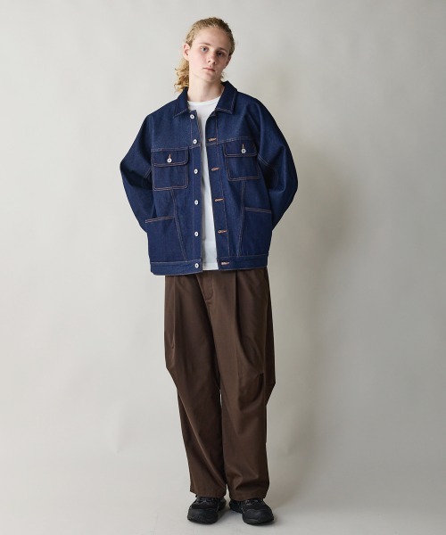 rehacer（レアセル）の「rehacer : Ridge Tuck Pants / リッジ タック パンツ（スラックス・メンズ・ブラウン/ブラック・SMALL/MEDIUM/LARGE）」の6枚目の写真