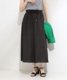 DRESKIP | ◆【S-LL/ひんやり】さらっとタッチできれい見え ピンタックスカーチョ(その他パンツ)
