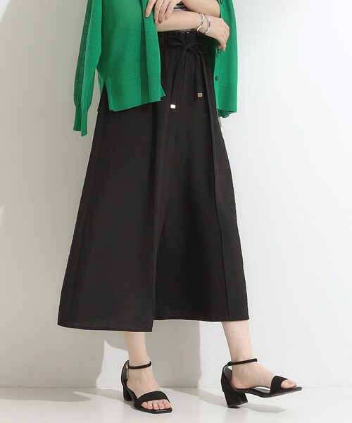 DRESKIP（ドレスキップ）の「◆【S-LL/ひんやり】さらっとタッチできれい見え ピンタックスカーチョ（その他パンツ・レディース・チャコールグレー/ブルー/ブラック/ベージュ・01/02/03/04）」の10枚目の写真