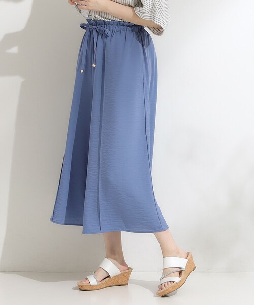 DRESKIP（ドレスキップ）の「◆【S-LL/ひんやり】さらっとタッチできれい見え ピンタックスカーチョ（その他パンツ・レディース・チャコールグレー/ブルー/ブラック/ベージュ・01/02/03/04）」の14枚目の写真