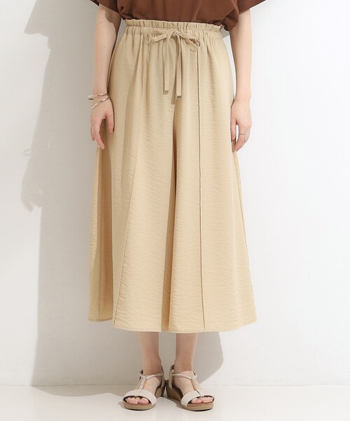 DRESKIP（ドレスキップ）の「◆【S-LL/ひんやり】さらっとタッチできれい見え ピンタックスカーチョ（その他パンツ・レディース・チャコールグレー/ブルー/ブラック/ベージュ・01/02/03/04）」の21枚目の写真