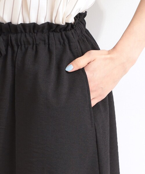DRESKIP（ドレスキップ）の「【S-LL/ひんやり】さらっとタッチできれい見え ピンタックスカーチョ（その他パンツ・レディース・チャコールグレー/ブルー/ブラック/ベージュ・01/02/03/04）」の18枚目の写真
