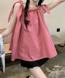 SPIGA | 肩ﾘﾎﾞﾝﾄﾞﾛｽﾄｷｬﾐAﾗｲﾝﾄｯﾌﾟｽ(シャツ/ブラウス)