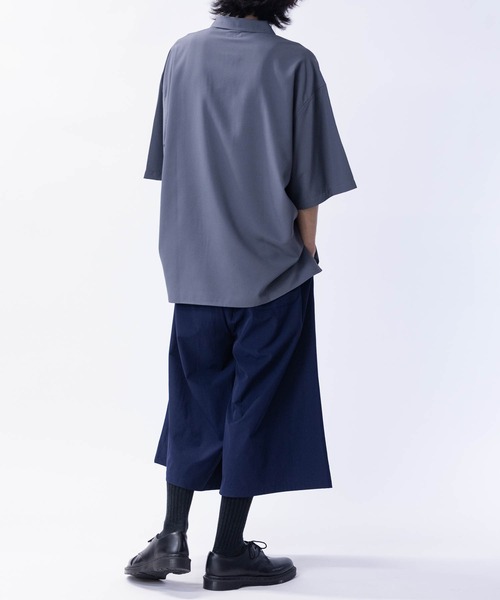 JOHN'S CLOSET(ジョンズクローゼット)の「【14】アソートプリント サイドスリット オーバーサイズ ハーフジップシャツ(シャツ/ブラウス・メンズ・ブラック系1/ネイビー系1/ホワイト系1/ホワイト系2/グレー系2/グレー系3/ブラック系2/ネイビー系2・LARGE/MEDIUM)」の20枚目の写真