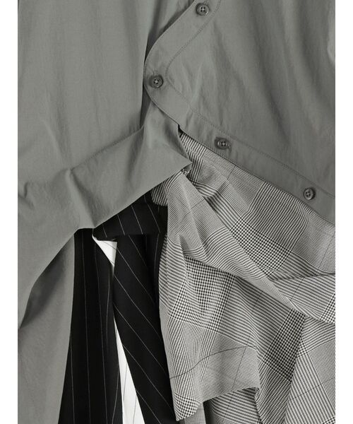 UN3D.（アンスリード）の「PATTERN MIX SHIRT【セットアップ着用可能】 / パターンミックスシャツ（シャツ/ブラウス・レディース・ホワイト/ブラック/その他1/グレー・38/36）」の19枚目の写真