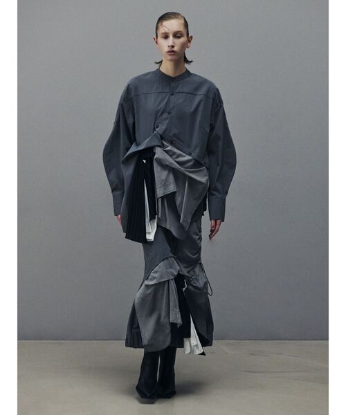 UN3D.（アンスリード）の「PATTERN MIX SHIRT【セットアップ着用可能】 / パターンミックスシャツ（シャツ/ブラウス・レディース・ホワイト/ブラック/その他1/グレー・38/36）」の20枚目の写真