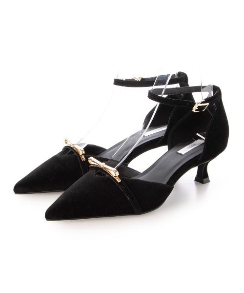 EVOL(イーボル)の「【クッション入り・ふかふか】4.5cmリボンセパレートパンプス BZ23837(パンプス・レディース・ベージュ/ブラック/グレー系その他・22.5cm/23.5cm/24.5cm/23.0cm/24.0cm/22.0cm)」の13枚目の写真