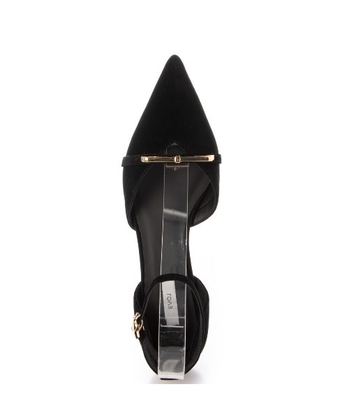 EVOL(イーボル)の「【クッション入り・ふかふか】4.5cmリボンセパレートパンプス BZ23837(パンプス・レディース・ベージュ/ブラック/グレー系その他・22.5cm/23.5cm/24.5cm/23.0cm/24.0cm/22.0cm)」の16枚目の写真