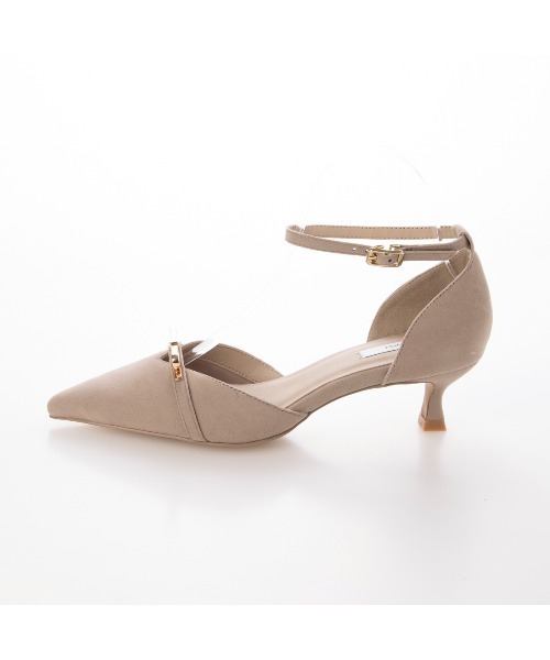EVOL(イーボル)の「【クッション入り・ふかふか】4.5cmリボンセパレートパンプス BZ23837(パンプス・レディース・ベージュ/ブラック/グレー系その他・22.5cm/23.5cm/24.5cm/23.0cm/24.0cm/22.0cm)」の19枚目の写真