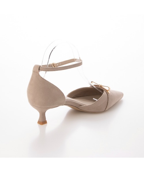 EVOL(イーボル)の「【クッション入り・ふかふか】4.5cmリボンセパレートパンプス BZ23837(パンプス・レディース・ベージュ/ブラック/グレー系その他・22.5cm/23.5cm/24.5cm/23.0cm/24.0cm/22.0cm)」の20枚目の写真