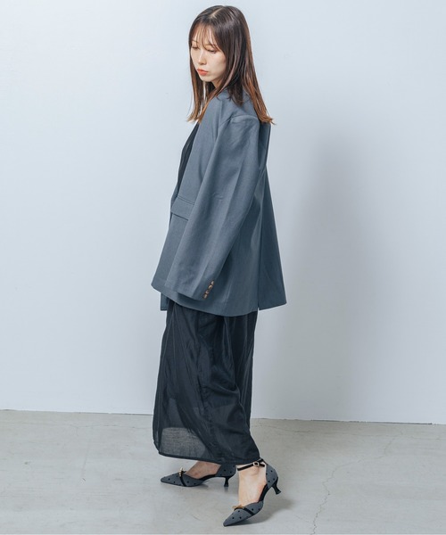 EVOL(イーボル)の「【クッション入り・ふかふか】4.5cmリボンセパレートパンプス BZ23837(パンプス・レディース・ベージュ/ブラック/グレー系その他・22.5cm/23.5cm/24.5cm/23.0cm/24.0cm/22.0cm)」の9枚目の写真