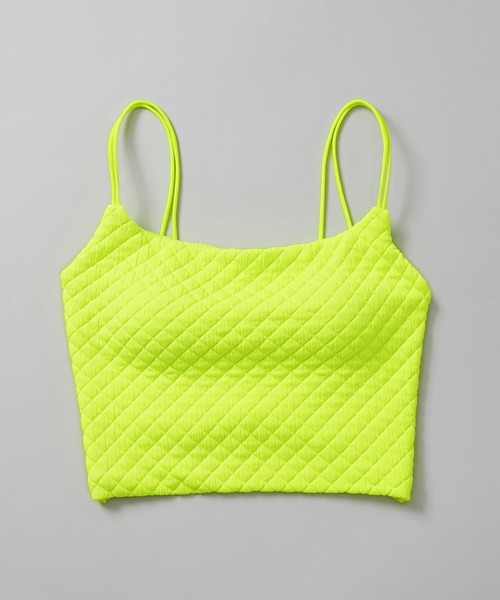 GUACAMOLE（ガカモレ）の「QUILT HEART CAMI TOP（水着・レディース・ブラック/イエロー/ホワイト・SMALL）」の3枚目の写真