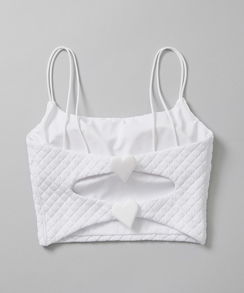 GUACAMOLE（ガカモレ）の「QUILT HEART CAMI TOP（水着・レディース・ブラック/イエロー/ホワイト・SMALL）」の6枚目の写真