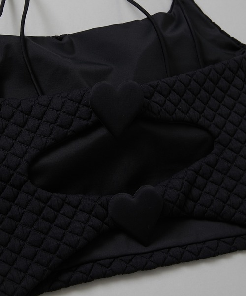 GUACAMOLE（ガカモレ）の「QUILT HEART CAMI TOP（水着・レディース・ブラック/イエロー/ホワイト・SMALL）」の10枚目の写真