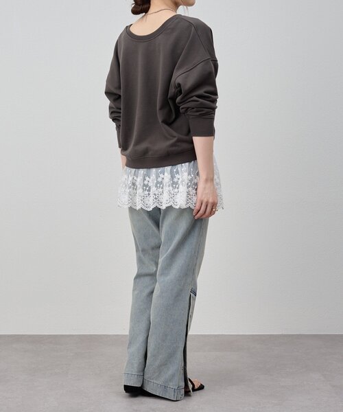 SHENERY（シーナリー）の「《前後2WAY仕様》カシュクールスウェット（スウェット・レディース・アイボリー/グレー系その他/ベージュ・FREE）」の13枚目の写真