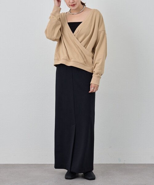 SHENERY（シーナリー）の「《前後2WAY仕様》カシュクールスウェット（スウェット・レディース・アイボリー/グレー系その他/ベージュ・FREE）」の18枚目の写真