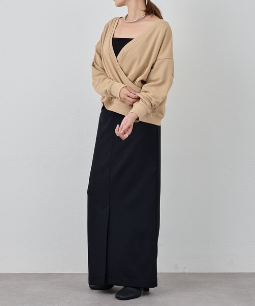 SHENERY（シーナリー）の「《前後2WAY仕様》カシュクールスウェット（スウェット・レディース・アイボリー/グレー系その他/ベージュ・FREE）」の19枚目の写真