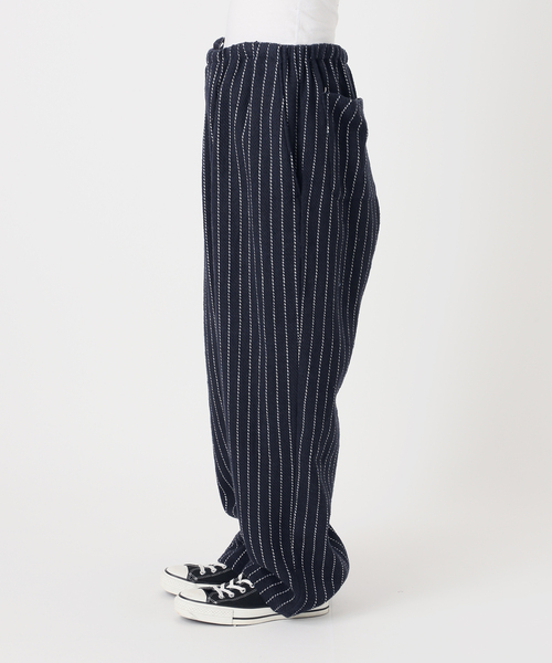 UNFOLLOW(アンフォロー)の「【FOLL/フォル】khadi cotton stripe pants(スラックス・メンズ・ネイビー・3/2)」の8枚目の写真