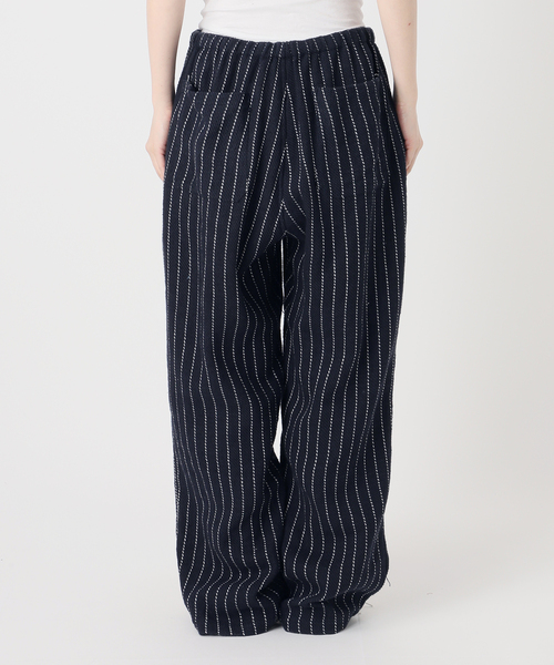 FOLL/フォル】khadi cotton stripe pants（スラックス）｜UNFOLLOW
