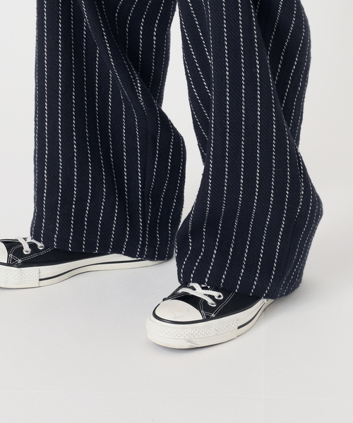 UNFOLLOW(アンフォロー)の「【FOLL/フォル】khadi cotton stripe pants(スラックス・メンズ・ネイビー・3/2)」の15枚目の写真