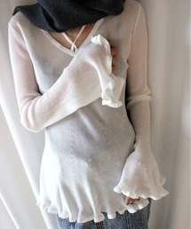 Ameri VINTAGE - アメリヴィンテージ ハンドメイド Vネック ニット AMERI VINTAGE｜アメリビンテージのニット/セーター（Vネック