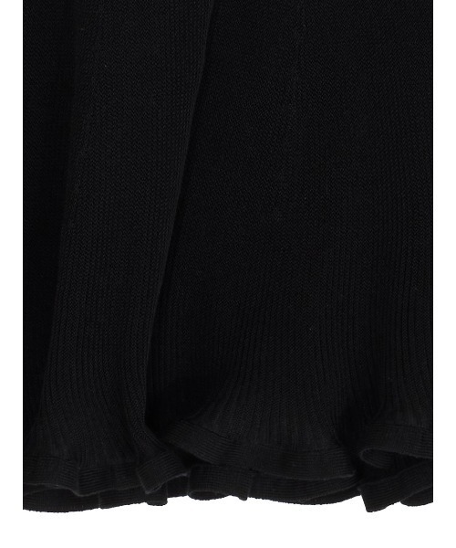 トップス Ameri SHEER FRILL V NECK KNIT TOP SHEER FRILL V NECK KNIT TOP