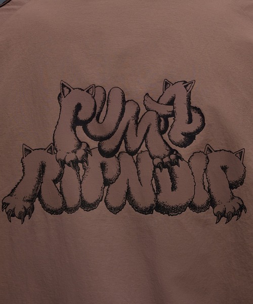 PUMA（プーマ）の「PUMA/プーマ RIPNDIPコラボ T7 OVERSIZED TR トラックジャケット セットアップ対応 632418（ジャージ・メンズ・ブラウン/ブラック・M/L/XL）」の13枚目の写真