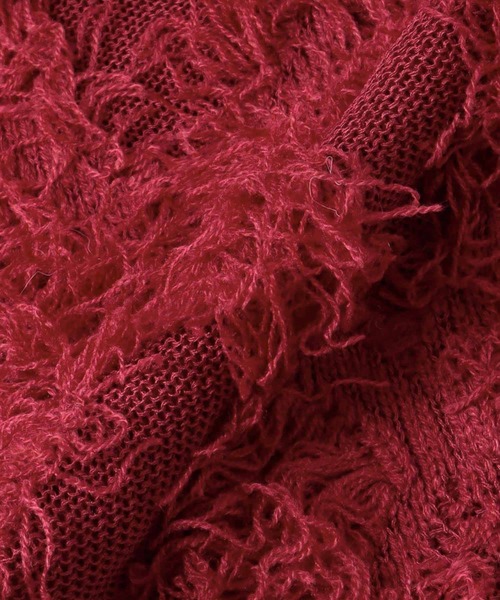 Three Four Time（ｽﾘｰﾌｫｰﾀｲﾑ）の「フリンジカットジャガード2WAY7分袖カーディガン（カーディガン/ボレロ・レディース・ピンク/ホワイト・FREE）」の13枚目の写真