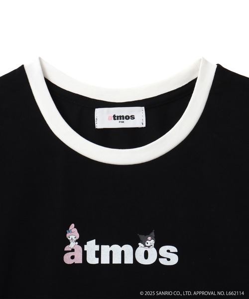 sanrio(サンリオ)の「atmos pink x MY MELODY & KUROMI Ringer Neck T-shirt / アトモス ピンク マイメロディ アンド クロミ リンガー ネック Tシャツ 【SP】(Tシャツ/カットソー・レディース・ホワイト/ピンク/ブラック・M/S)」の5枚目の写真