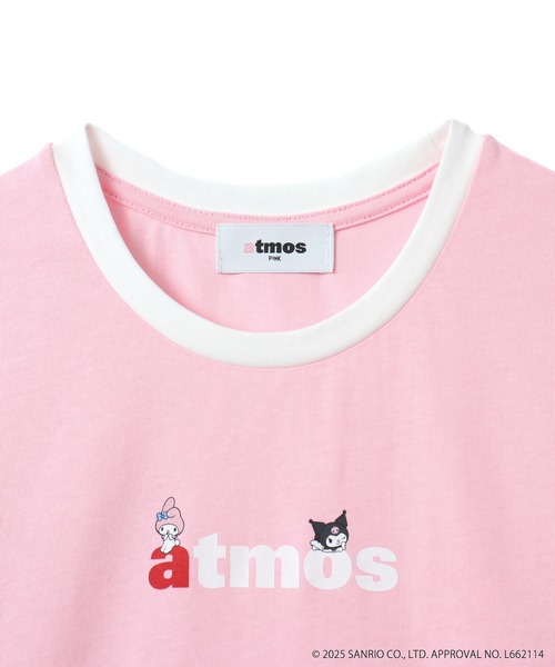 sanrio(サンリオ)の「atmos pink x MY MELODY & KUROMI Ringer Neck T-shirt / アトモス ピンク マイメロディ アンド クロミ リンガー ネック Tシャツ 【SP】(Tシャツ/カットソー・レディース・ホワイト/ピンク/ブラック・M/S)」の6枚目の写真