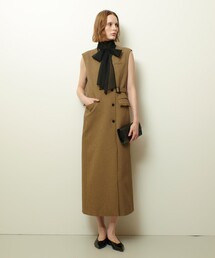 allureville | ツィードライクロングジレワンピース(ワンピース)