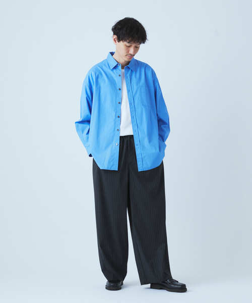 JOURNAL STANDARD(ジャーナルスタンダード)の「TRモダン ワイド スラックス(スラックス・メンズ・グレー/チャコールグレー/ブラック/ネイビー・SMALL/MEDIUM/LARGE)」の20枚目の写真