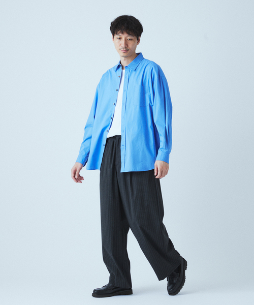 JOURNAL STANDARD(ジャーナルスタンダード)の「TRモダン ワイド スラックス(スラックス・メンズ・グレー/チャコールグレー/ブラック/ネイビー・SMALL/MEDIUM/LARGE)」の21枚目の写真