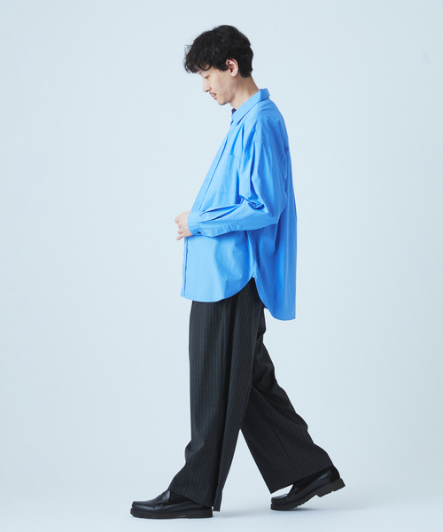 JOURNAL STANDARD(ジャーナルスタンダード)の「TRモダン ワイド スラックス(スラックス・メンズ・グレー/チャコールグレー/ブラック/ネイビー・SMALL/MEDIUM/LARGE)」の22枚目の写真