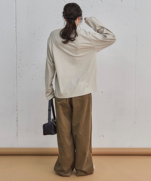 Doux archives（ドゥアルシーヴ）の「ＬｏｎｄｏｎプリントロンＴｅｅ（Tシャツ/カットソー・レディース・オフホワイト/ホワイト系その他/ベージュ/チャコールグレー・38）」の14枚目の写真