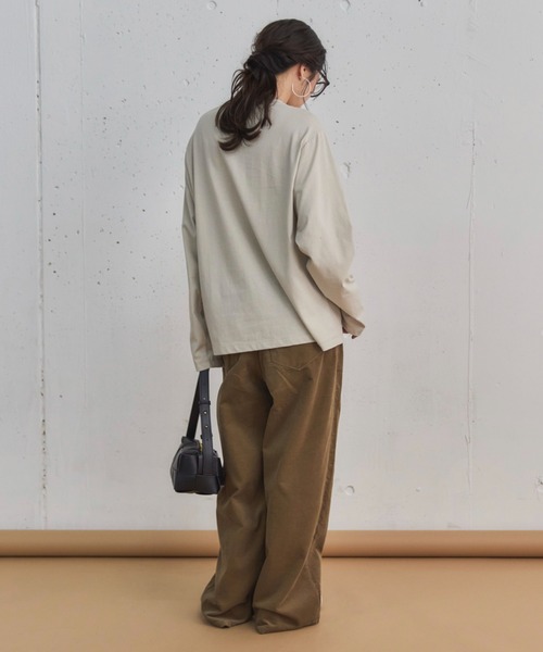 Doux archives（ドゥアルシーヴ）の「ＬｏｎｄｏｎプリントロンＴｅｅ（Tシャツ/カットソー・レディース・オフホワイト/ホワイト系その他/ベージュ/チャコールグレー・38）」の15枚目の写真