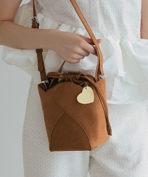 DONOBAN | ハートカットスエードバッグ(ショルダーバッグ)