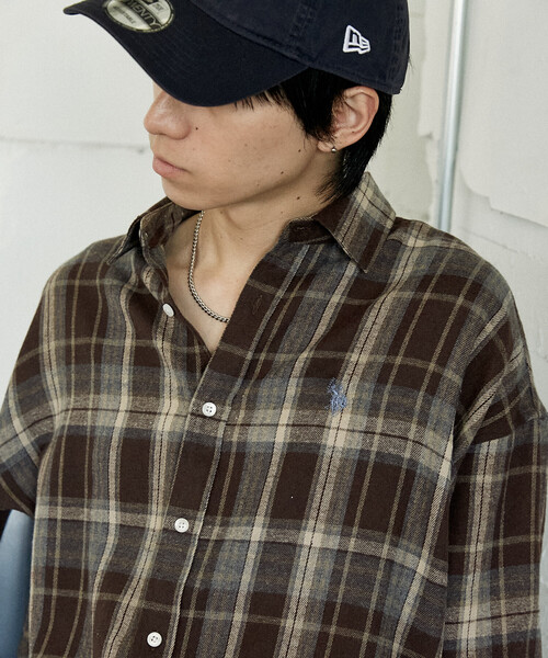 U.S. POLO ASSN.(ユーエスポロアッスン)の「U.S. POLO ASSN./ユーエスポロアッスン 別注ネルチェックシャツ/オンブレチェックシャツ(限定展開)(シャツ/ブラウス・メンズ・ブラック系その他/ブラウン系その他2/ブラック系その他2/ブラウン系その他/ベージュ系その他/グリーン系その他/ブルー系その他・SMALL/MEDIUM/LARGE)」の3枚目の写真
