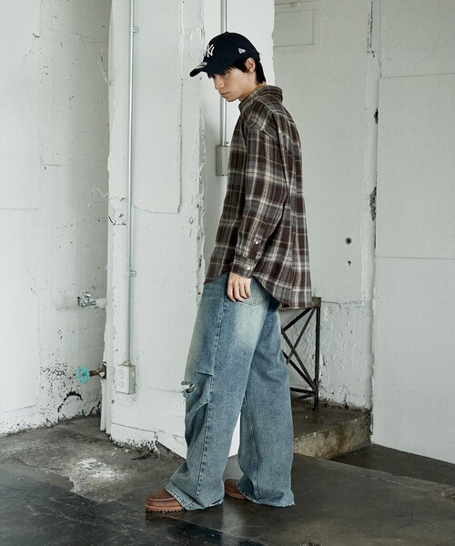 U.S. POLO ASSN.(ユーエスポロアッスン)の「U.S. POLO ASSN./ユーエスポロアッスン 別注ネルチェックシャツ/オンブレチェックシャツ(限定展開)(シャツ/ブラウス・メンズ・ブラック系その他/ブラウン系その他2/ブラック系その他2/ブラウン系その他/ベージュ系その他/グリーン系その他/ブルー系その他・SMALL/MEDIUM/LARGE)」の14枚目の写真