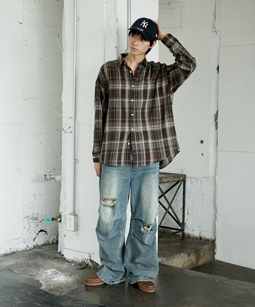 U.S. POLO ASSN.(ユーエスポロアッスン)の「U.S. POLO ASSN./ユーエスポロアッスン 別注ネルチェックシャツ/オンブレチェックシャツ(限定展開)(シャツ/ブラウス・メンズ・ブラック系その他/ブラウン系その他2/ブラック系その他2/ブラウン系その他/ベージュ系その他/グリーン系その他/ブルー系その他・SMALL/MEDIUM/LARGE)」の16枚目の写真
