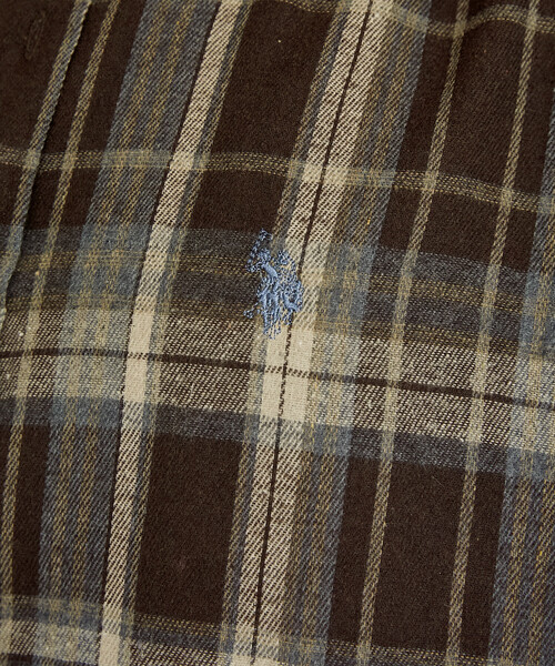 U.S. POLO ASSN.(ユーエスポロアッスン)の「U.S. POLO ASSN./ユーエスポロアッスン 別注ネルチェックシャツ/オンブレチェックシャツ(限定展開)(シャツ/ブラウス・メンズ・ブラック系その他/ブラウン系その他2/ブラック系その他2/ブラウン系その他/ベージュ系その他/グリーン系その他/ブルー系その他・SMALL/MEDIUM/LARGE)」の18枚目の写真
