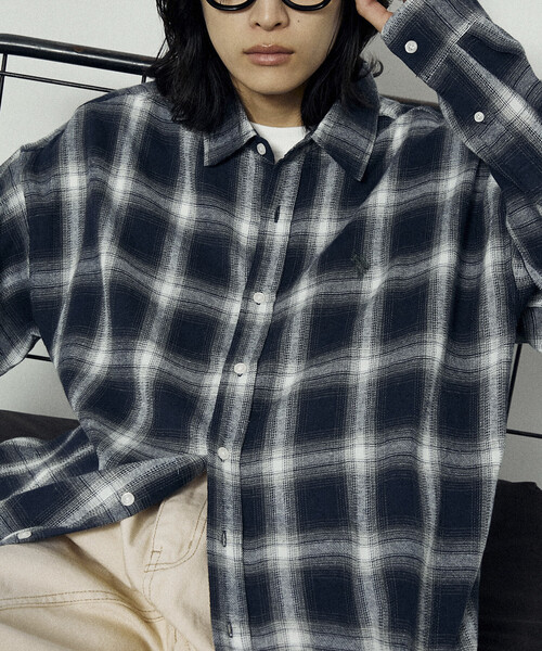 U.S. POLO ASSN.(ユーエスポロアッスン)の「U.S. POLO ASSN./ユーエスポロアッスン 別注ネルチェックシャツ/オンブレチェックシャツ(限定展開)(シャツ/ブラウス・メンズ・ブラック系その他/ブラウン系その他2/ブラック系その他2/ブラウン系その他/ベージュ系その他/グリーン系その他/ブルー系その他・SMALL/MEDIUM/LARGE)」の21枚目の写真