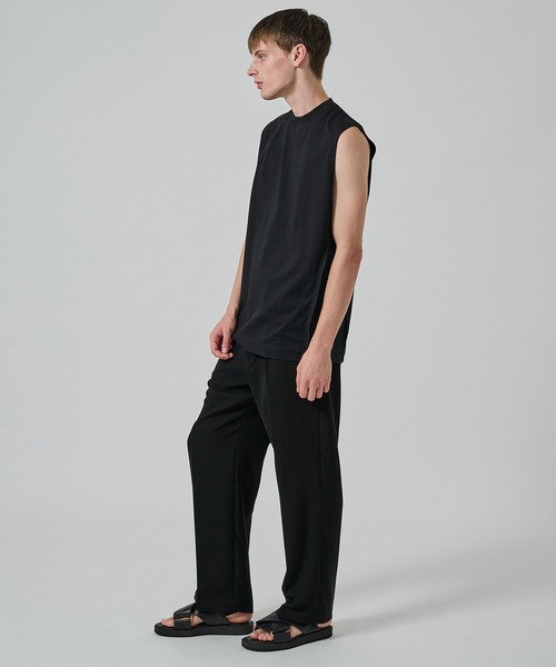 N.HOOLYWOOD（N.ハリウッド）の「【N.HOOLYWOOD】別注 9255-CS61-018 切り替えTANKTOP（タンクトップ・メンズ・ベージュ/ネイビー/ブラック・36/38）」の8枚目の写真